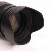 Sonnenblende Universal 58mm z.B kompatibel mit Sigma 70-300mm / F4,0-5,6 DG APO Makro + Pro Lens Cap 58mm (Schnappdeckel)