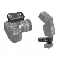 Pixel KING Qualitaets TTL Funk-Blitzausloeser Set bis zu 100m fuer Nikon Blitzgeraete und Nikon DSLR