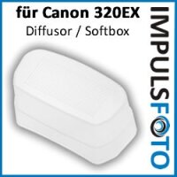 Pixel Diffusor, Softbox, Weichmacher, Flash Bounce fuer Canon 320EX Blitzgeraet