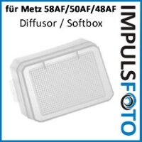 Pixel Diffusor, Softbox, Weichmacher, Flash Bounce fuer Metz 58AF, 50AF, 48AF Blitzgeraete