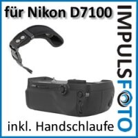 PIXEL Qualitäts Multifunktions-Handgriff Vertax kompatibel mit Nikon D7100 Ersatz für MB-D15 mit Multi-Controller für Menüführung + 1x Neopren Handgelenkschlaufe