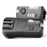 Pixel Pawn TF-363 Funk Blitzauslöser Set mit 3 Empfängern bis 100m kompatibel mit Sony und Minolta Blitzgeräte – Funkauslöser Kamera- und Blitz