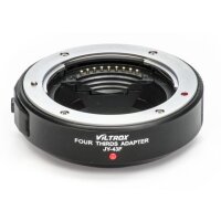 Viltrox Adapter für den Anschluss von 4/3 (Four Thirds) Objektiven an Micro 4/3 (Micro Four Thirds) Kamera - Ersatz für Olympus MMF-2 (schwarz)
