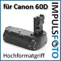 Profi Batteriegriff kompatibel mit Canon EOS 60D Ersatz für BG-E9 - für LP-E6 und 6 AA Batterien