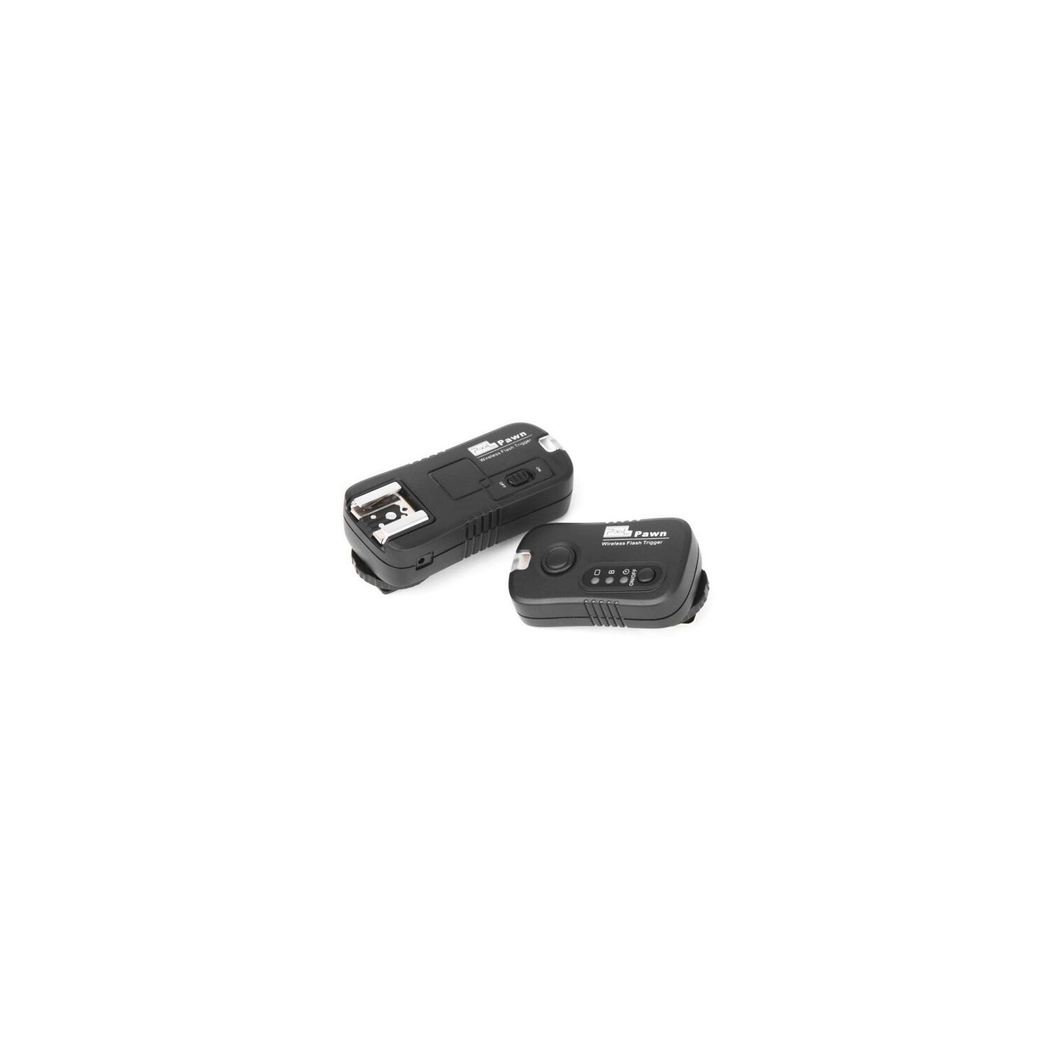 Impulsfoto Pixel Pawn TF-362 Funk Blitzauslöser Set mit 3 Empfängern bis 100m kompatibel mit Nikon Blitzgeräte und Blitz Funkauslöser Kamera 