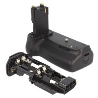 Meike Profi Batteriegriff fuer Canon EOS 70D wie der BG-E14 - fuer 2x LP-E6 und 6 AA Batterien