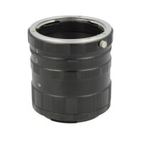 Makro Zwischenringe, Makrofotographie fuer Nikon F/AF/AI D7100, D7000, D5300, D5200, D5100, D5000, D3300, D3200, D3100, D3000, D800, D700, D600, D300(s), D200, D90, D80, D70(s), D60, D50, D40(x), D3-, D2-, D1-Serie (Aluminium Bayonett)