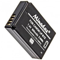 Minadax Li-Ion Battery for Canon EOS 100D, EOS M - Like The LP-E12 Battery