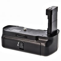 Profi Batteriegriff fuer Nikon D5300 - hochwertiger Handgriff mit Hochformatausloeser + 2x EN-EL14 Nachbau-Akkus