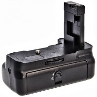 Profi Batteriegriff fuer Nikon D5300 - hochwertiger Handgriff mit Hochformatausloeser + 2x EN-EL14 Nachbau-Akkus