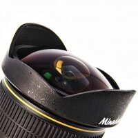 Minadax 8mm 1:3,5 Fisheyeobjektiv kompatibel mit Canon 1100D, 1000D, 650D, 600D, 550D, 500D, 450D, 400D, 350D, 300D, 60D, 50D, 40D, 30D, 20D, 10D + Neopren Objektivbeutel