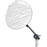 Reflektorhalter-Set | Teleskoparm + Klemme fuer runde und eckige Reflektoren von 10-165cm