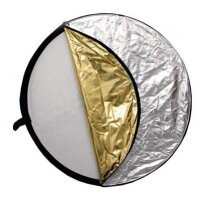 5in1 Faltreflektoren Set - ca. 55cm - gold, silber, schwarz, wei&szlig; und Diffusor