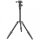 Dreibein Reisestativ Alu (Hoehe: 130 cm, Gewicht: 0,78 kg, Belastbarkeit: 7kg) schwarz mit Stativkopf | Stativ Triopo MT-2205 + Stativkopf Triopo KJ-1S