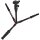 Dreibein Reisestativ Alu (Hoehe: 130 cm, Gewicht: 0,78 kg, Belastbarkeit: 7kg) schwarz mit Stativkopf | Stativ Triopo MT-2205 + Stativkopf Triopo KJ-1S