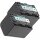 2x Minadax Qualitätsakku mit echten 1500 mAh kompatibel für Sony HDR CX115E CX190E CX200E CX210E CX220E CX250E CX260VE CX280E CX320E CX410VE CX570E CX730E CX690E CX740VE CX900E - Ersatz für NP-FV70