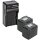 Minadax® Ladegerät 100% kompatibel mit Canon BP-819 inkl. Auto Ladekabel, Ladeschale austauschbar + 2x Akku Ersatz für BP-819