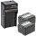 Minadax® Ladegeraet 100% kompatibel fuer Panasonic VW-VBN130 inkl. Auto Ladekabel, Ladeschale austauschbar + 2x Akku wie VW-VBN130