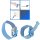 Minadax&reg; 60 x 60cm Antistatik-Set ESD Antistatikmatte in Blau, Handgelenksschlaufe und Erdungskabel - F&uuml;r ein sicheres Arbeiten und Schutz Ihrer Bauteile vor Entladungsschaeden