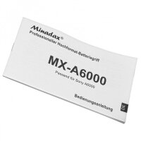 Minadax® Batteriegriff mit Infrarotauslöser - und Schnittstelle kompatibel mit Sony A6000 - 100% kompatibel & passgenaue Form