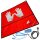 Minadax&reg; 60 x 60cm Antistatik-Set: Antistatikmatte in Rot Handgelenksschlaufe und Erdungskabel + Antistatik Handschuhe - Fuer ein sicheres Arbeiten und Schutz Ihrer Bauteile vor Entladungsschaeden