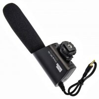 Pixel Voical MC-50 Super Nieren Mikrofon mit Windschutz für 3,5mm Klinken MIC Buchse - passend für DSLR und Camcorder