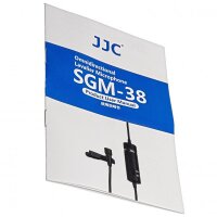 JJC SGM-38 3,5mm Klinke Krawatten- / Ansteckmikrofon fuer Videografie und Vorlesungen