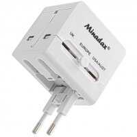 Minadax&reg; Travel Adapter 2x USB 2.1A - SP-119
