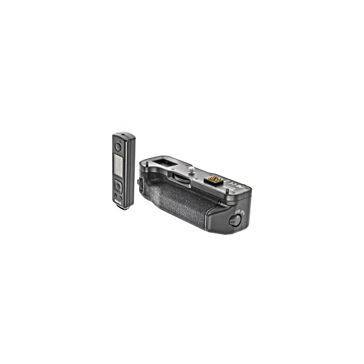 Pro Timer Batteriegriff kompatibel mit Fujifilm X-T1 - inklusive 2,4 GHz Fernauslöser mit Timer- und Intervall-Funktion - Meike MK-XT1