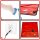 Minadax&reg; 60 x 60cm Profi Reparatur Set mit Antistatik Matte Rot und hochwertig geh&auml;rtet S2-Stahl Feinmechaniker Werkzeug