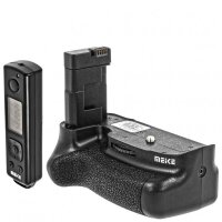 Batteriegriff Vertikal Handgriff fuer Nikon D5500 - inklusive 2,4 GHz Fernausloeser mit Timer- und Intervall-Funktion - Meike MK-D5500 Pro