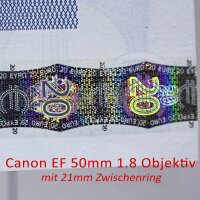 Automatik Zwischenringe "3-teilig 31mm, 21mm & 13mm" für Makrofotographie passend zu Canon EF/EF-S EOS 40D, 30D, 20D