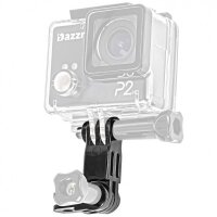 Winkelhalterung kompatibel für GoPro Hero 1, 2 3, 3+ und 4 - ohne Schrauben