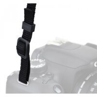 Hochwertiger Neopren-Kameragurt Schulterriemen mit Schnellverschluss-System in Schwarz