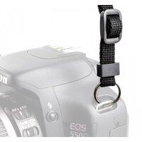 Schmaler Neopren-Kameragurt Schulterriemen mit Schnellverschluss-System in Schwarz