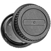 Geh&auml;use- und Objektiv R&uuml;ckdeckel kompatibel mit Canon EOS DSLR Spiegelreflexkameras