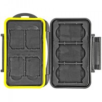 Waterproof Protective Hardcase for Memory Cards | 4x SD SDHC SDXC and 3x XQD