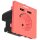 Minadax Schutzkontakt Steckdose 230V 220V &quot;Pink&quot; mit 2x USB Anschluss f&uuml;r das unkomplizierte Laden aller mobilen Ger&auml;te - unterputz