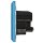 Minadax Schutzkontakt Steckdose 230V 220V "Blau" mit 2x USB Anschluss für das unkomplizierte Laden aller mobilen Geräte unterputz
