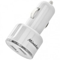 Minadax&reg; Kfz USB Dual Adapter 2100mAh Power 2-Port Schnell Ladegeraet