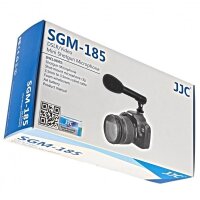 JJC SGM-185 Richtmikrofon fuer DSLR- und Videokameras 3,5mm Klinke Anschluss