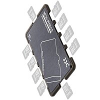 Extrem Kompaktes Speicherkartenetui Aufbewahrungsbox im Kreditkarten-Format fuer 10 x MicroSD - grau