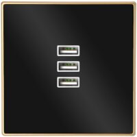 Minadax 3 x USB Gold ohne Switch