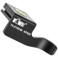 Kiwifoto Retro Daumenauflage in schwarz aus Aluminium kompatibel für Fujifilm Finepix X100 X100S - für einen sicheren Halt und trendigen Retro-Look