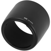 JJC Gegenlichtblende Sonnenblende Streulichtblende Ersatz f&uuml;r Canon ET-64II aus ABS in Schwarz kompatibel mit Canon EF 75-300mm f/4-5.6 IS USM - LH-64II