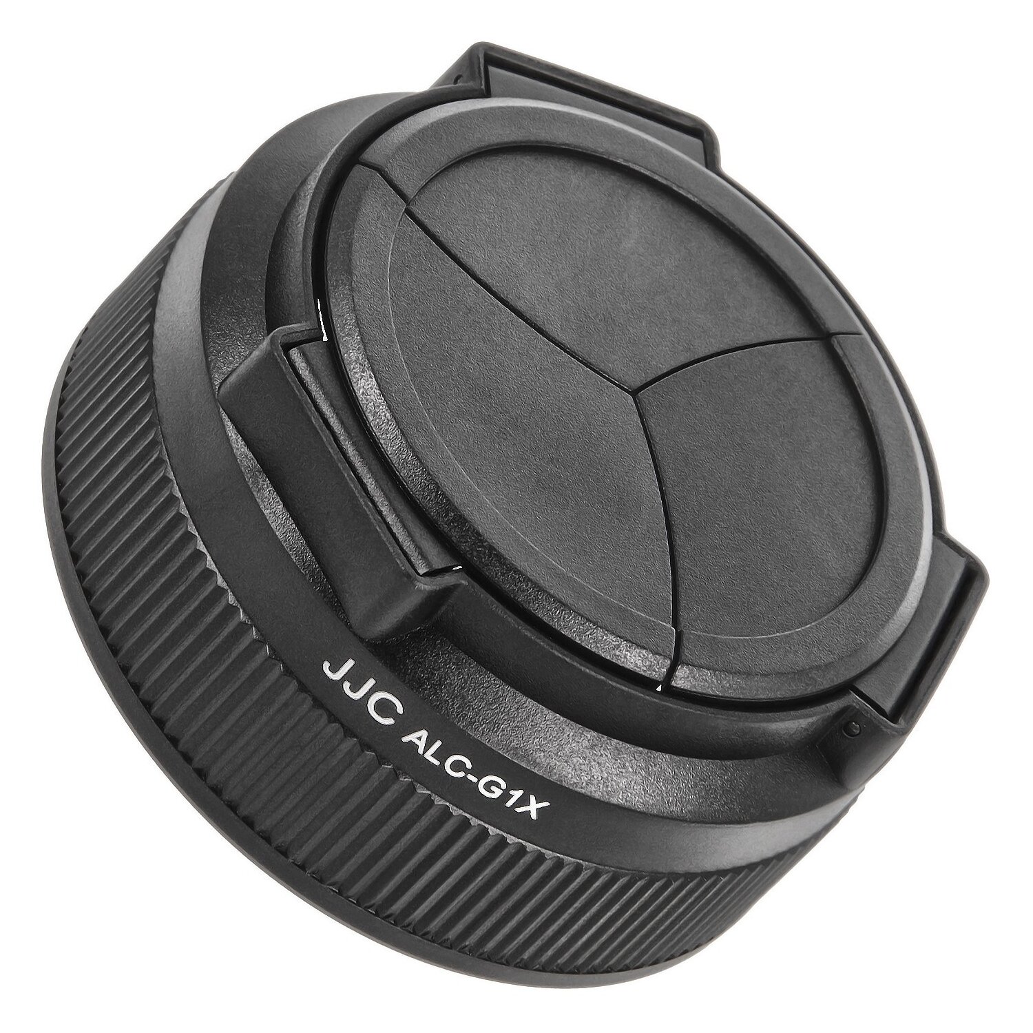 JJC Automatik Objektivdeckel, Frontdeckel kompatibel mit Canon PowerShot G1 X - ALC-G1X schwarz
