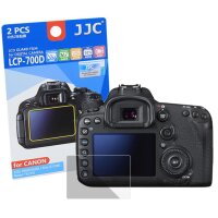 JJC Displayschutzfolie Screen Protector Kratzschutz passgenau kompatibel f&uuml;r Canon EOS 700D, 650D - LCP-700D