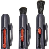 VSGO Cleaning Set | Cleaning Pen Plus 2 Spare Tips and Microfiber Cloth | For DSLR, Lenses, Mobile Phones, Smartphones, Camcorders | DDL 1