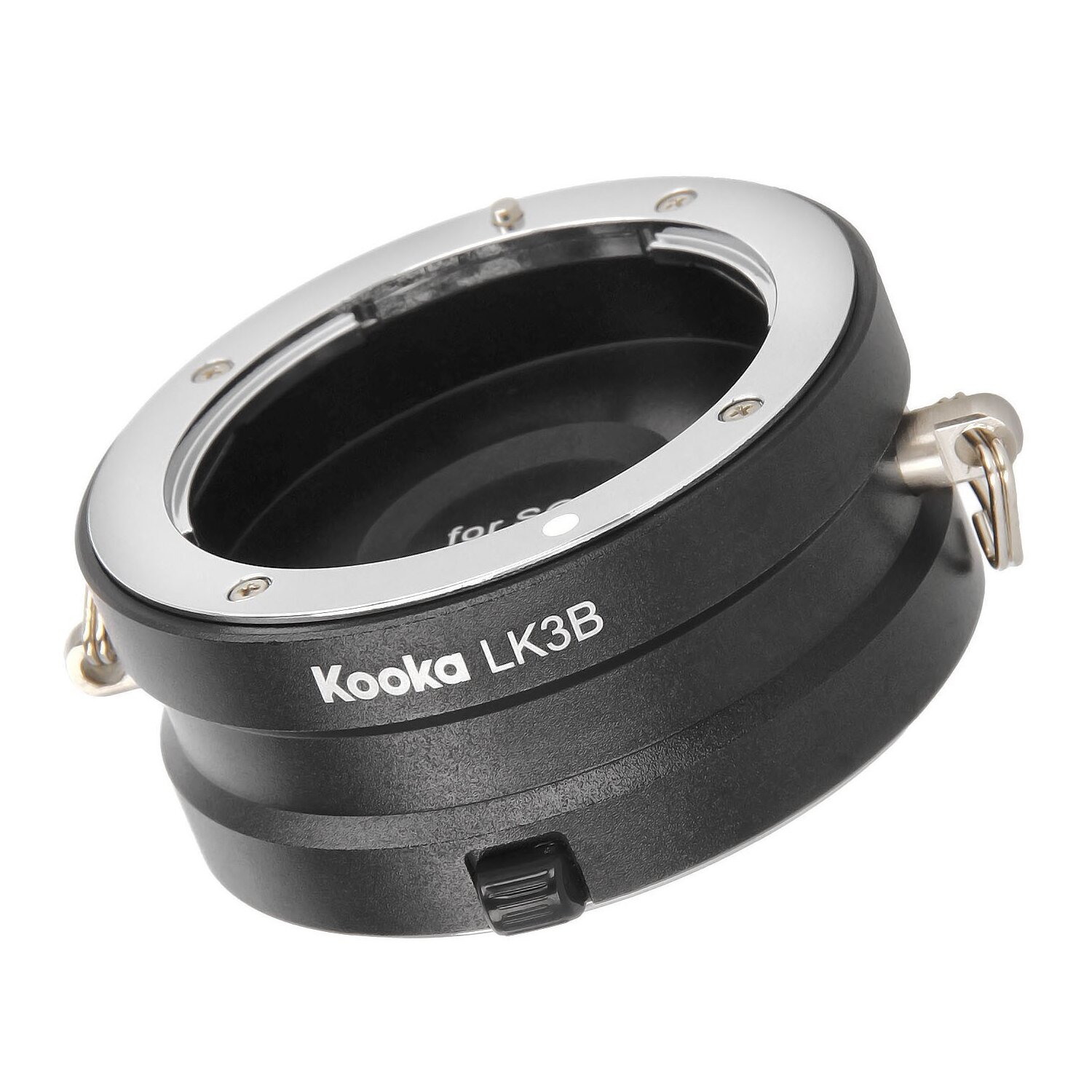 Micnova KK-LK3B Innovative 2-Fach Objektivhalterung Objektivgurt aus Metall fuer Objektive mit Sony E-Bajonett