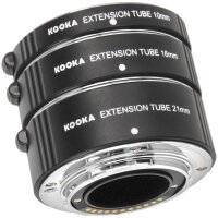 Minadax Kooka Hochwertiges Makro Adapter Tubus Set aus Metall für beeindruckende Makro-Aufnahmen - kompatibel zu Micro Four Thirds 4/3